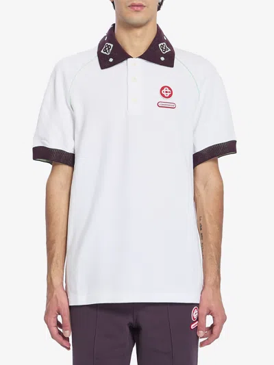 CASABLANCA PIQU COTTON POLO SHIRT