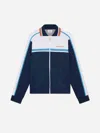 Casablanca Ribbed Collar Side Pockets Track Jacket In Blue