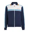 Casablanca Ribbed Collar Side Pockets Track Jacket In Blue