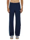 Casablanca Striped Trousers With Elastic Waistband And Pockets In Blue