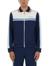 Casablanca Pique Truck Jacket In Blue
