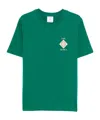 Casablanca Musique Ornate Ceiling Crewneck Short Sleeve Tshirt In Green