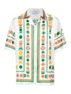 Casablanca Playful Eagle Silk Shirt In Multicolour