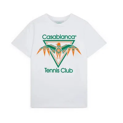 Pre-owned Casablanca Playful Eagle T-shirt - White