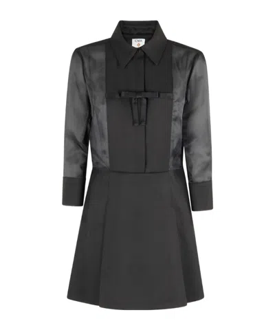 CASABLANCA LONG-SLEEVE MINI DRESS