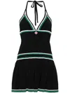 Casablanca Black Pleated Minidress