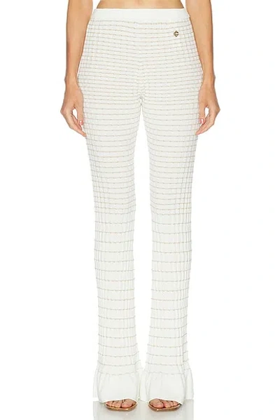 Casablanca Pleated Mosaic Pant In White