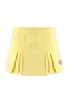 Casablanca High-waisted Pleated A-line Skirt