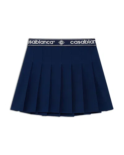 Casablanca Pleated Skirt In Blue