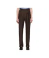 Casablanca Wool Pleated Tailored Trousers In Black