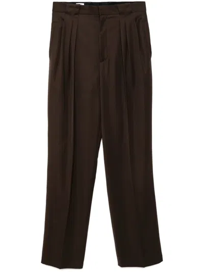 Casablanca Pleated Trousers In Brown