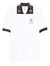 Casablanca Piqu Cotton Polo Shirt In White