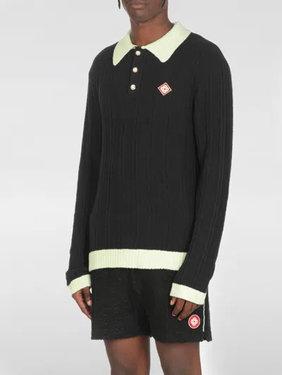 CASABLANCA POLO SHIRT CASABLANCA MEN COLOR BLACK,H33418002