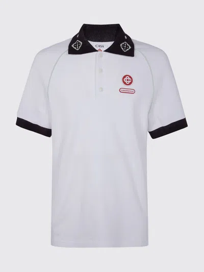 CASABLANCA POLO SHIRT CASABLANCA MEN COLOR WHITE,H67148001