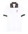 Casablanca Piqu Cotton Polo Shirt In White