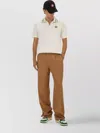Casablanca Polo Shirt With Short Sleeves And Embroidered Collar In White