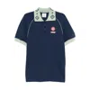 Casablanca Polo With Logo In Blue