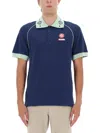 Casablanca Polo With Logo In Blue