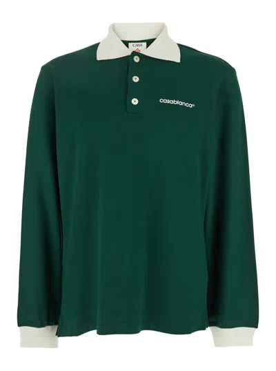 CASABLANCA POLO WITH LOGO