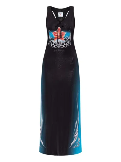 CASABLANCA CASABLANCA PRINT MIDI DRESS