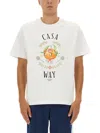 Casablanca Print T-shirt In White