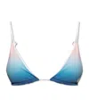 Casablanca Gradient Bikini Top In Blue