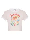 Casablanca "mushroom Emblem" T-shirt In Neutral