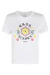 Casablanca White Cotton T-shirt With Print In White