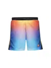 Casablanca Drawstring Elastic Waistband Football Shorts