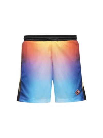 CASABLANCA CASABLANCA PRINTED FOOTBALL SHORTS - GRADIENT