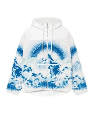 CASABLANCA PRINTED HOODED CASUAL JACKET
