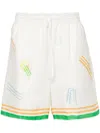 Casablanca Le Jeu De Ping Pong Shorts In Tan