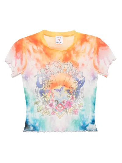 Casablanca Lettuce Surf Trip Tie Dye T-shirt In Multicolor