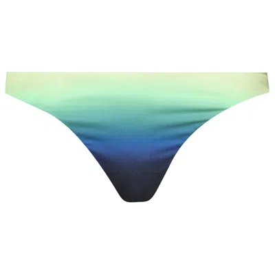 Pre-owned Casablanca Printed Scoop Bikini Bottom 'gradient' | Green | Women's Size L