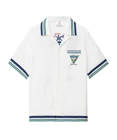 Casablanca Casa Sport Silk Shirt In White