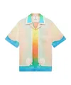 Casablanca Silk Short Sleeve Printed Shirt