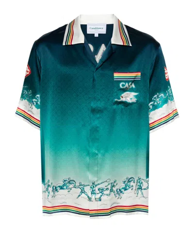 CASABLANCA CASABLANCA LA DEESSE DU STADE GRADIENT EFFECT SHIRT