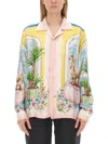 Casablanca Ladies Apartement Dans Les Airs Printed Shirt In Multicolour