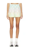 Casablanca Diamond-pattern Shorts In White