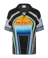 Casablanca Short Sleeve Cuban Collar Shirt In Multi