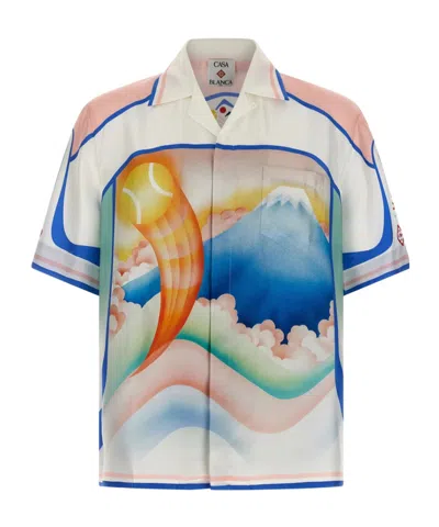 Casablanca 'dream Of Mount Fuji' Shirt In White