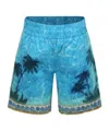 Casablanca Printed Shorts In Blue