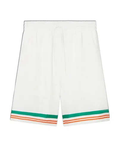 Casablanca Printed Shorts In White
