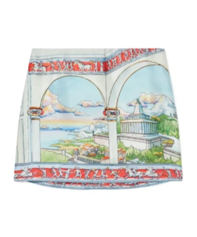 CASABLANCA CASABLANCA LE PASSAGE SATIN MINI SKIRT