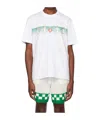 Casablanca White Playful Stripes T-shirt In White
