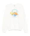 Casablanca Oasis Printed Sweatshirt In White