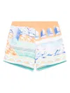 Casablanca Summer Mini Drawstring Shorts For Men In オレンジ