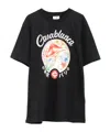 Casablanca Black Crewneck T-shirt With Logo On The Front In Cotton Man