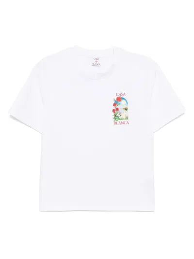 CASABLANCA PRINTED T-SHIRT