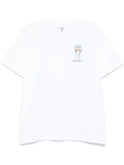 CASABLANCA PRINTED T-SHIRT